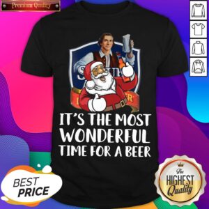 Top Santa Claus Drinking Samuel Adams Boston Brewery It’s The Most Wonderful Time For A Beer Shirt