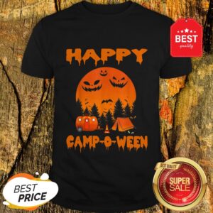 Original Happy Camp-O-Ween Funny Camping Halloween For Women Shirt