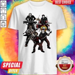 Guns N’ Roses Horror Movie Jason Voorhees Michael Myers Freddy Shirt