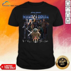 Cute Star Wars The Mandalorian Signatures Shirt