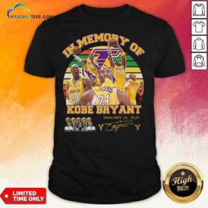 Pretty In Memory Of Kobe Bryant 24 January 26 2020 Vintage Shirt