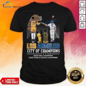 Good Lebron James And Corey Seager Los Angeles Lakers Dodgers City Of Champions 2020 Shirt