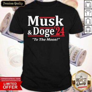 Musk And Doge 2024 To The Moon Shirt