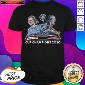 Official Lavelle & Mewis Man City 2020 Cup Champions Legend Shirt
