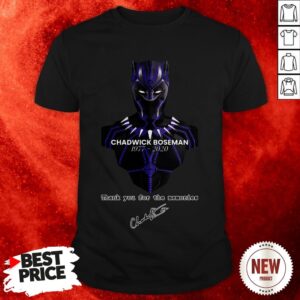 RIP Actor Chadwick Boseman Of Marvel Thank You For The Memories Shirt