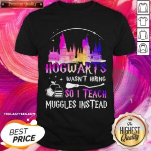 Top Disney Hogwarts Wasn’t Hiring So I Teach Muggles Instead Shirt