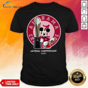 Premium Mickey Mouse Alabama Crimson Tide National Championship 2021 Shirt