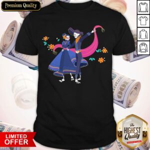 Party Skeleton Couple Day Of The Dead Dia De Muertos Shirt
