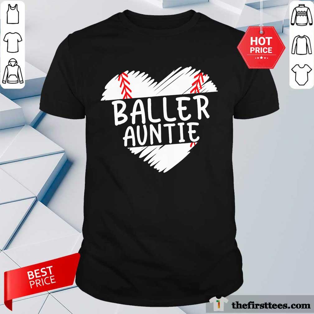 Aunt Baseball Heart Shirt
