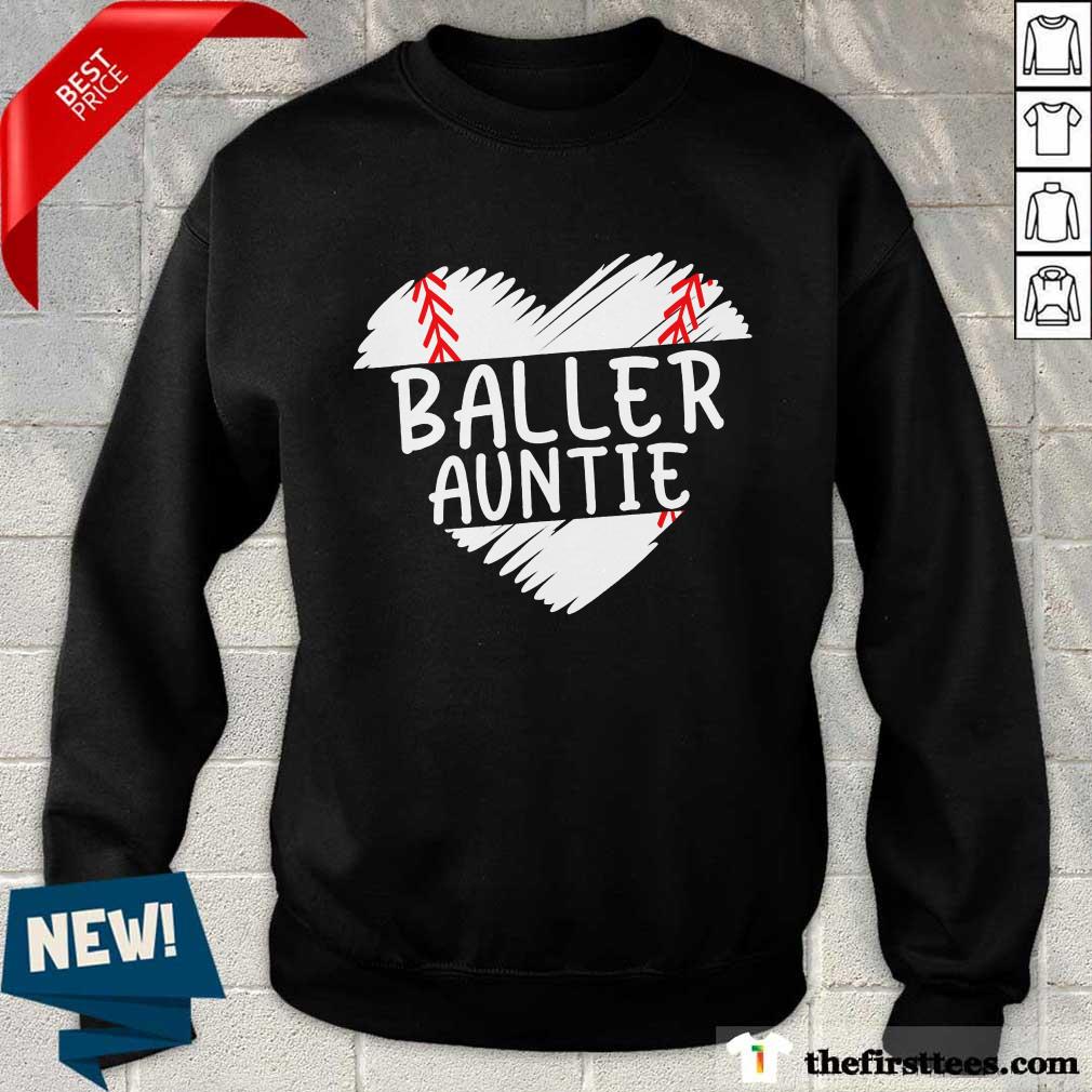 Aunt Baseball Heart Shirt