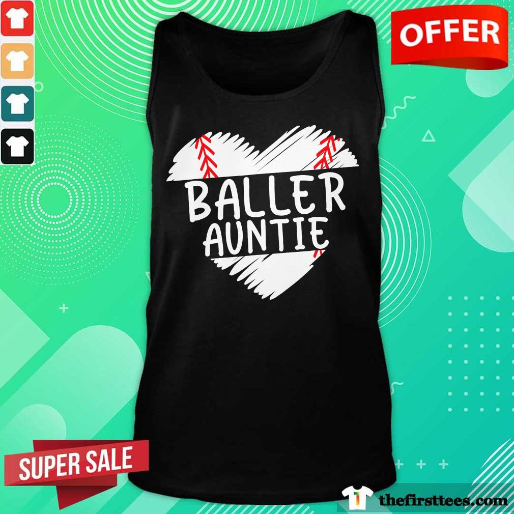 Aunt Baseball Heart Shirt