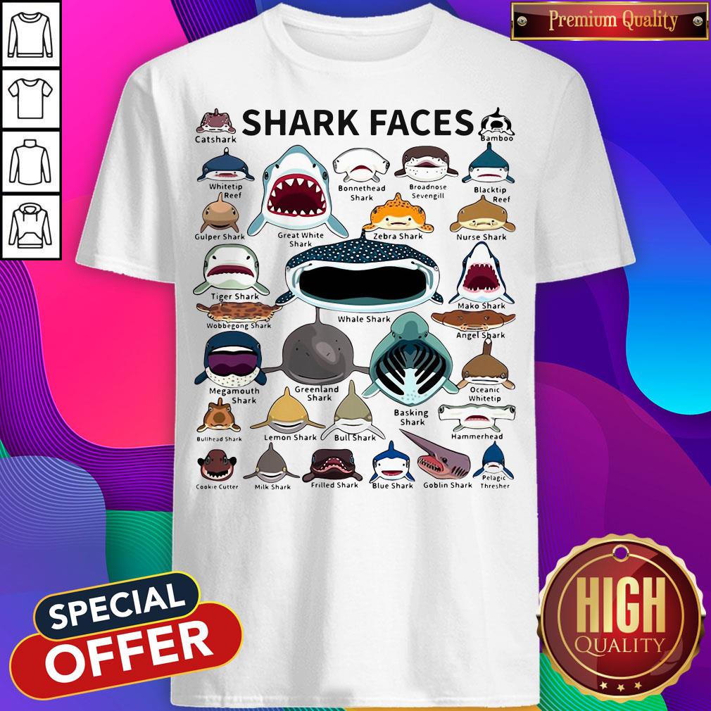 Awesome Shark Faces Shirt