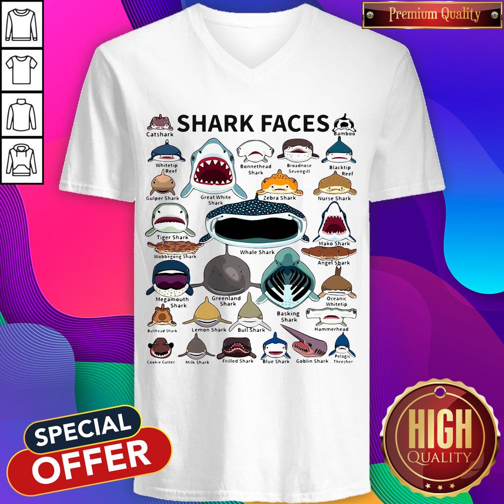 Awesome Shark Faces Shirt