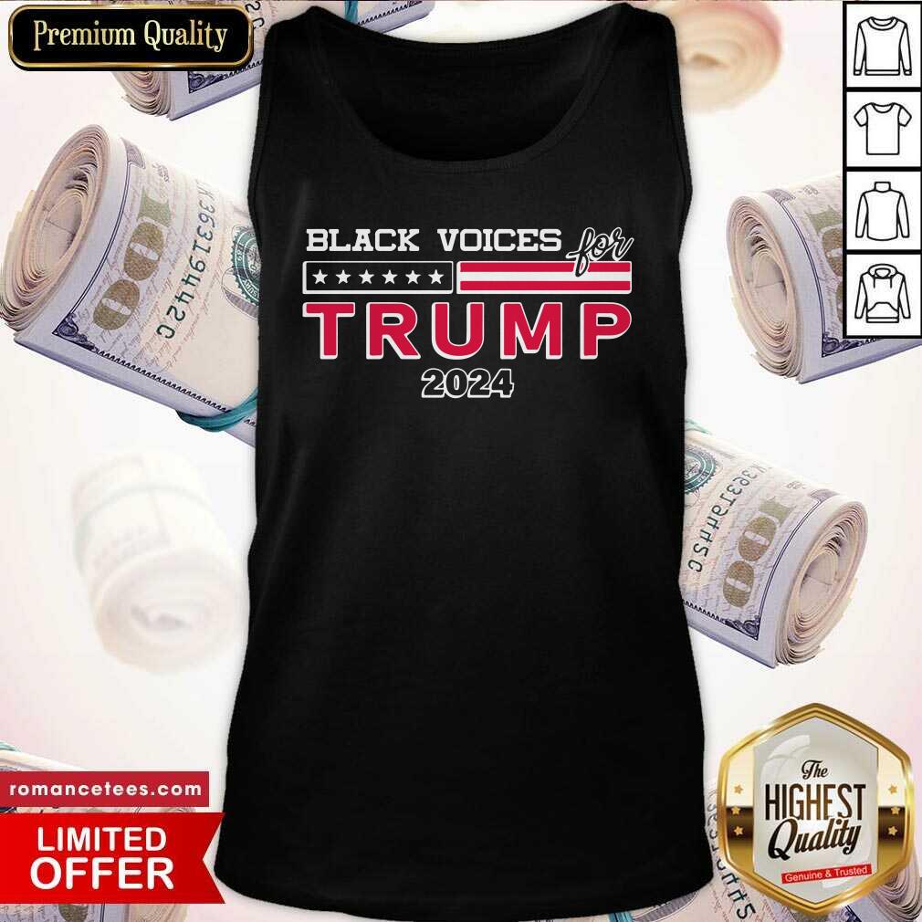 Black Voice For Trump 2024 Stars And Stripes Shirt