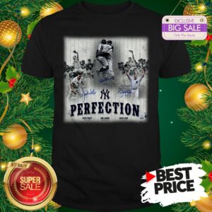 Official New York Yankees Perfection Don Larsen Signatures Autographed Shirt
