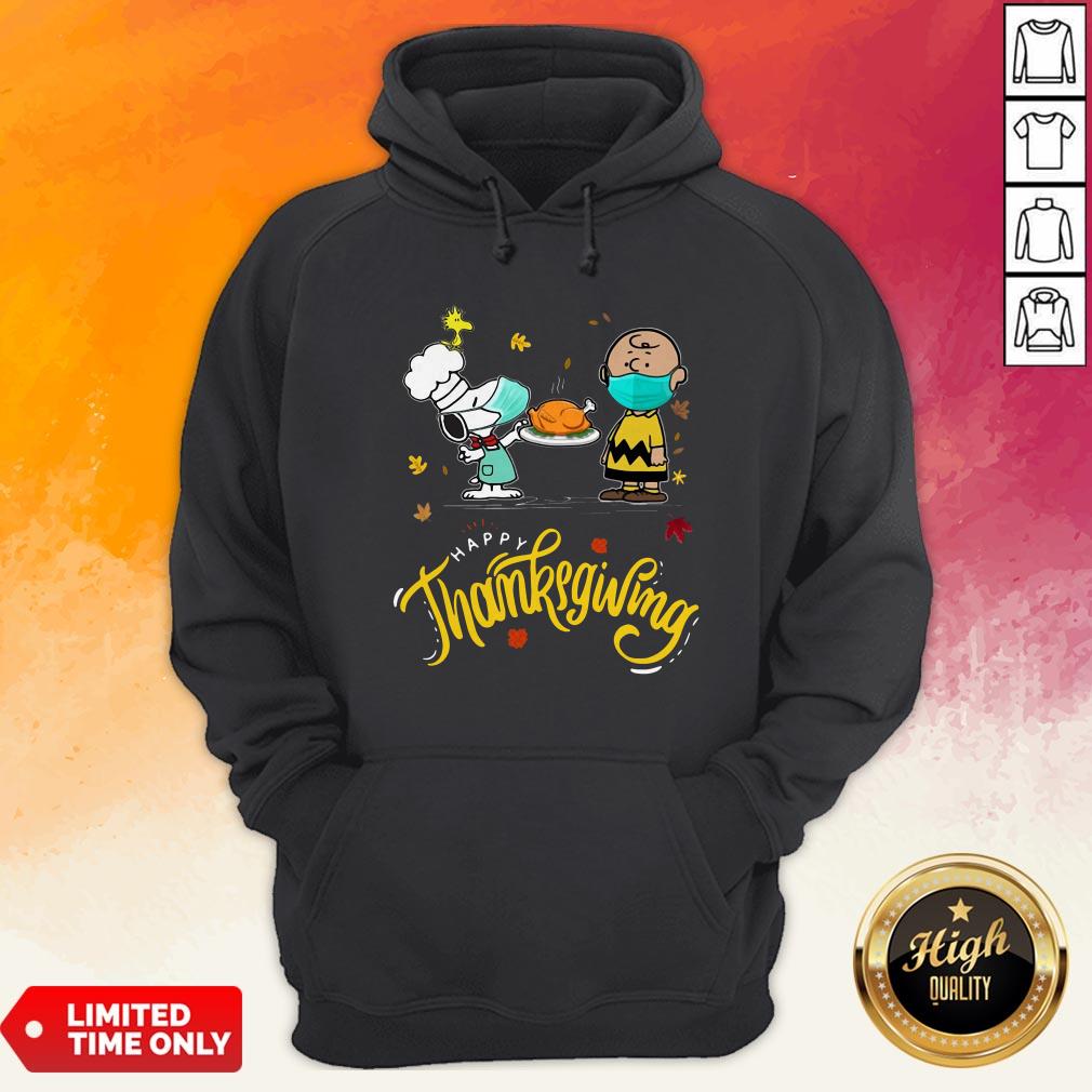 Charlie Brown Snupy And Woodstock Happy Thanksgiving Shirt
