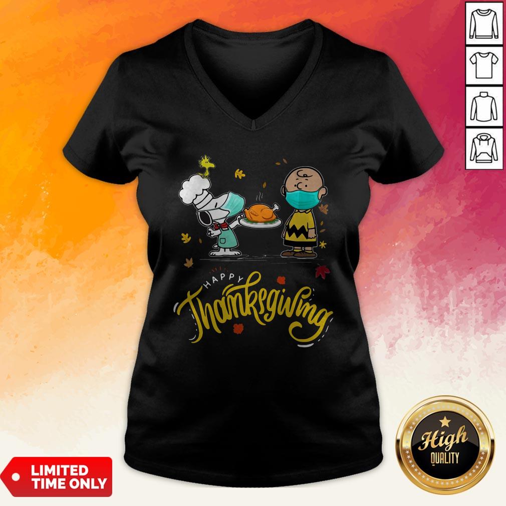 Charlie Brown Snupy And Woodstock Happy Thanksgiving Shirt