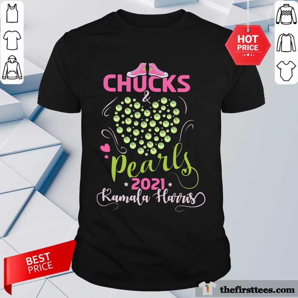 Chucks And Pearls 2021 Pink Green Shirt