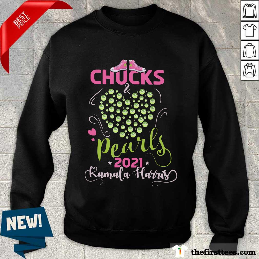 Chucks And Pearls 2021 Pink Green Shirt