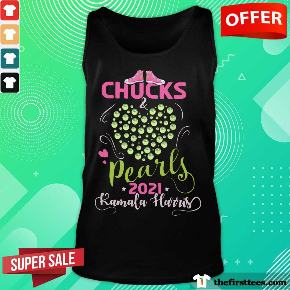 Chucks And Pearls 2021 Pink Green Shirt