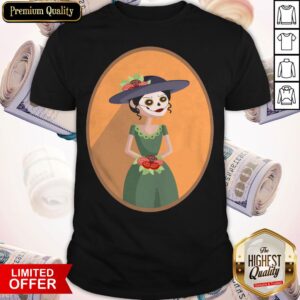 Sugar Skull Makeup Women Day Of The Dead Muertos Mexican Holiday Shirt