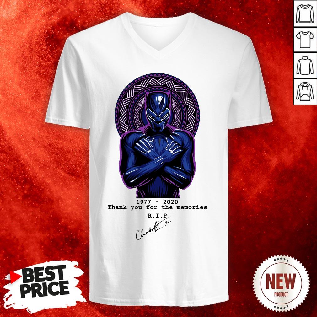 Thank You For The Memories Chadwick Boseman Black Panther Rip 1977-2020 Shirt