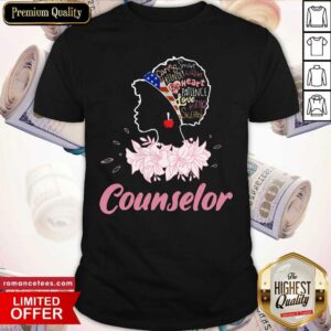 African Girl Caring Smart Friendly Warm Big Heart Counselor Shirt