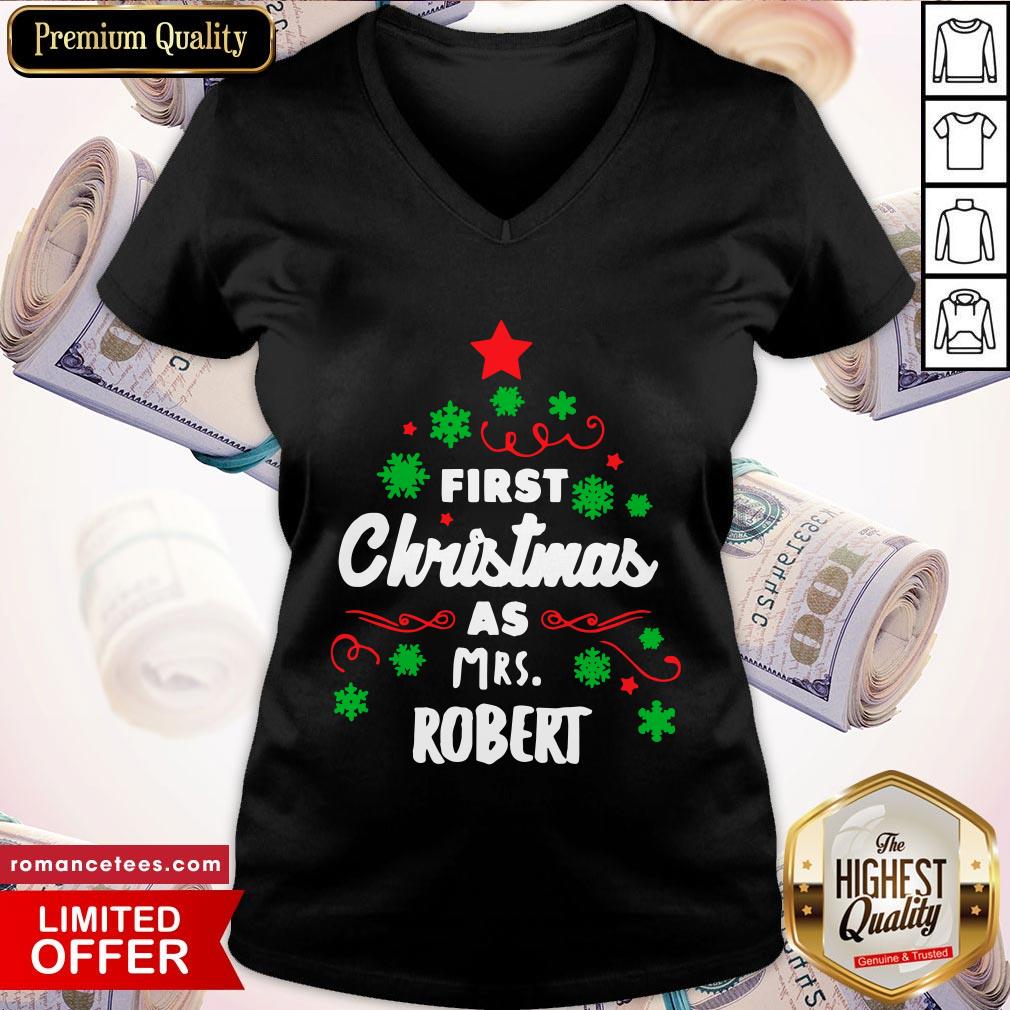 First Christmas As Mrs. Robert Tree Shirt