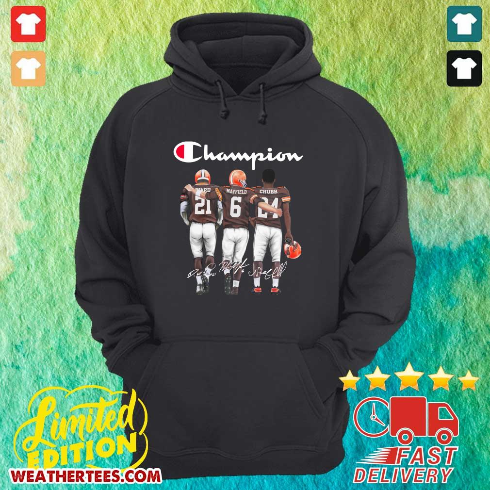 Funny Cleveland Browns Ward Mayfield And Chubb Champion Shirt