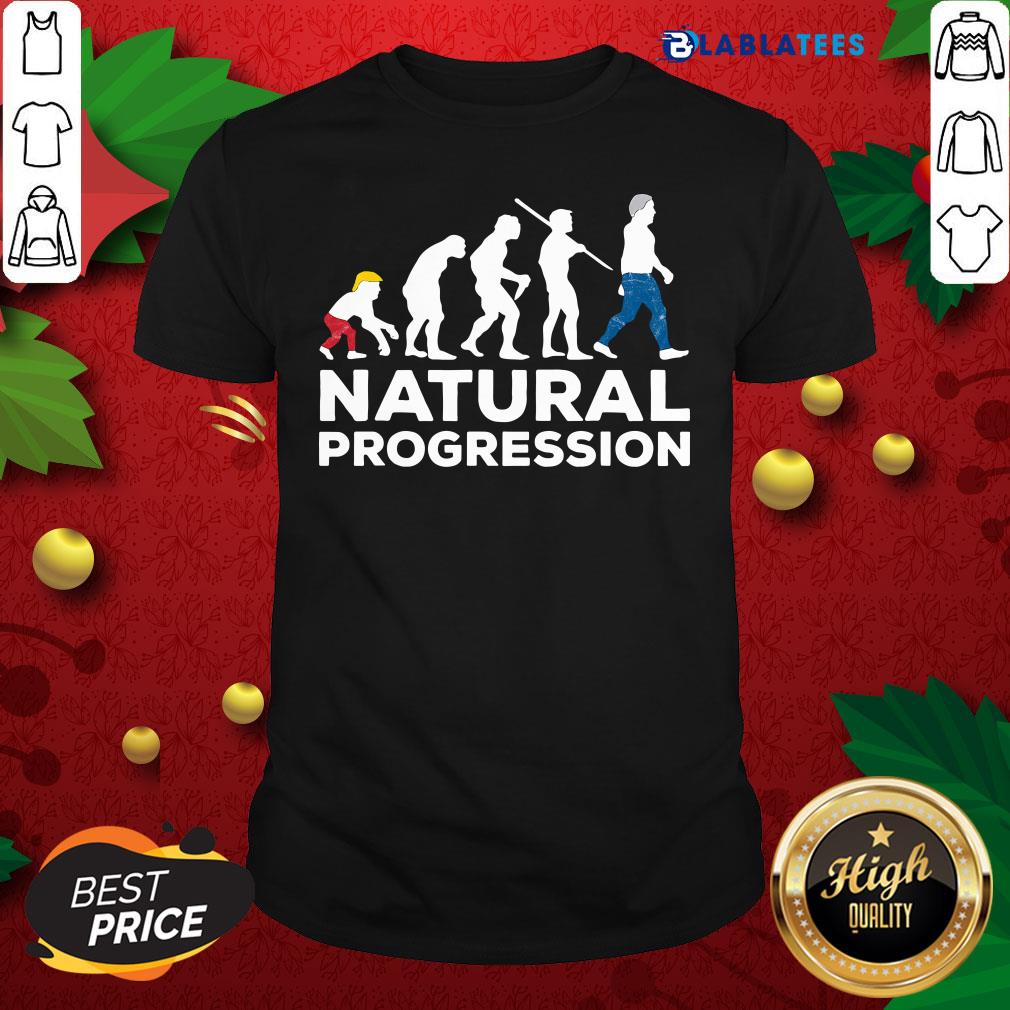 Funny Evolution Anti Trump Natural Progression 2020 Shirt