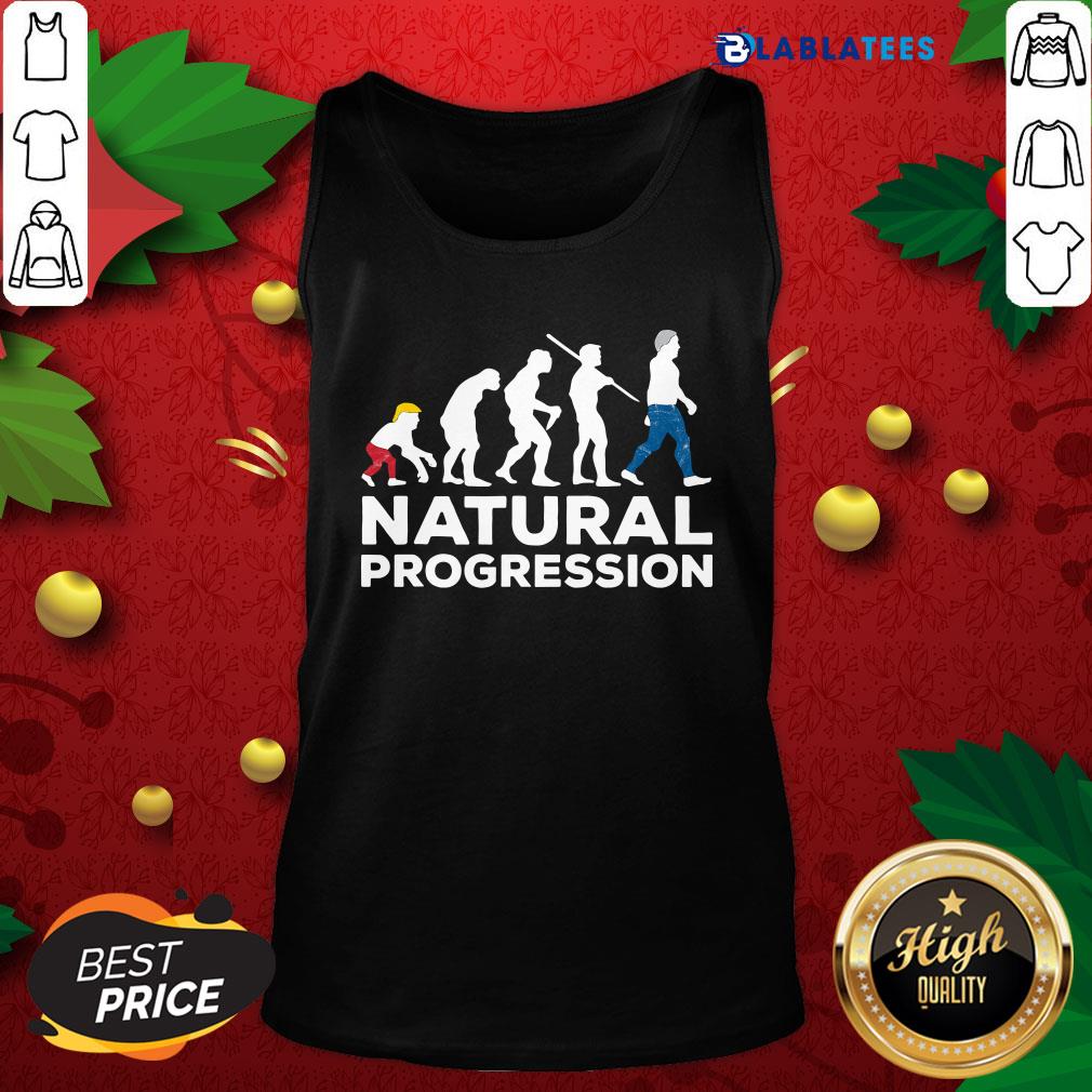 Funny Evolution Anti Trump Natural Progression 2020 Shirt