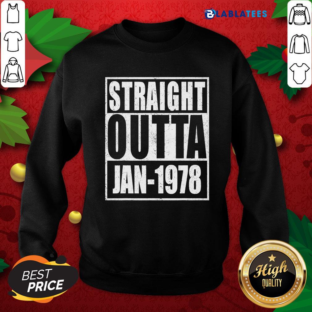 Funny Straight Outta 1978 43th Years Old Birthday Shirt