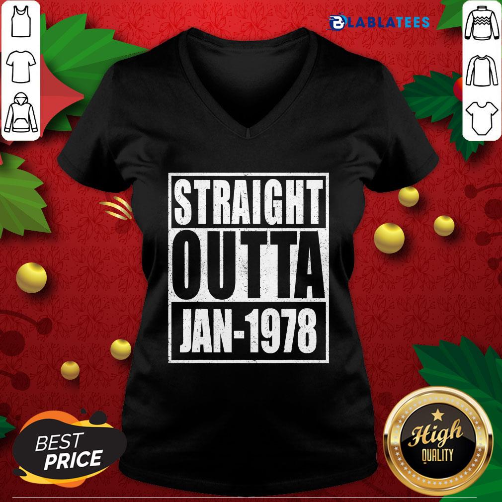 Funny Straight Outta 1978 43th Years Old Birthday Shirt