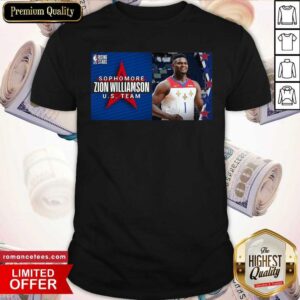 Premium Sophomore Zion Williamson US Team Shirt