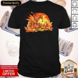 Halloween Pumpkin Dragon Fox Butterflies Shirt