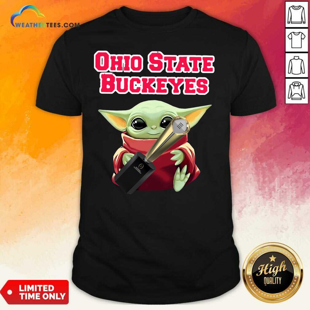 Happy Baby Yoda Ohio State Buckeyes Shirt