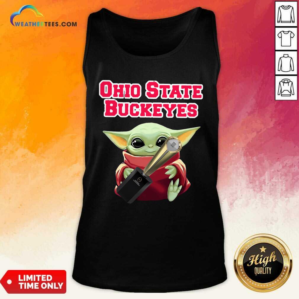 Happy Baby Yoda Ohio State Buckeyes Shirt