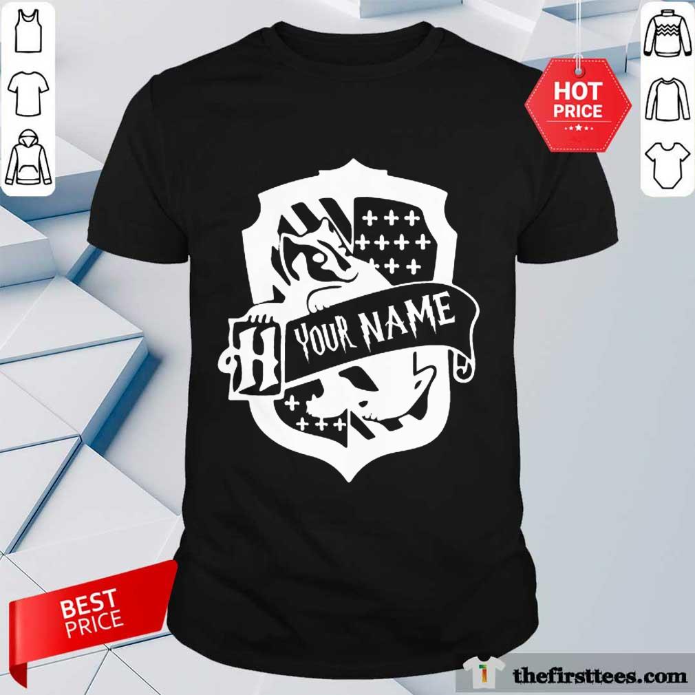 Happy Hufflepuff Your Name Harry Potter Shirt