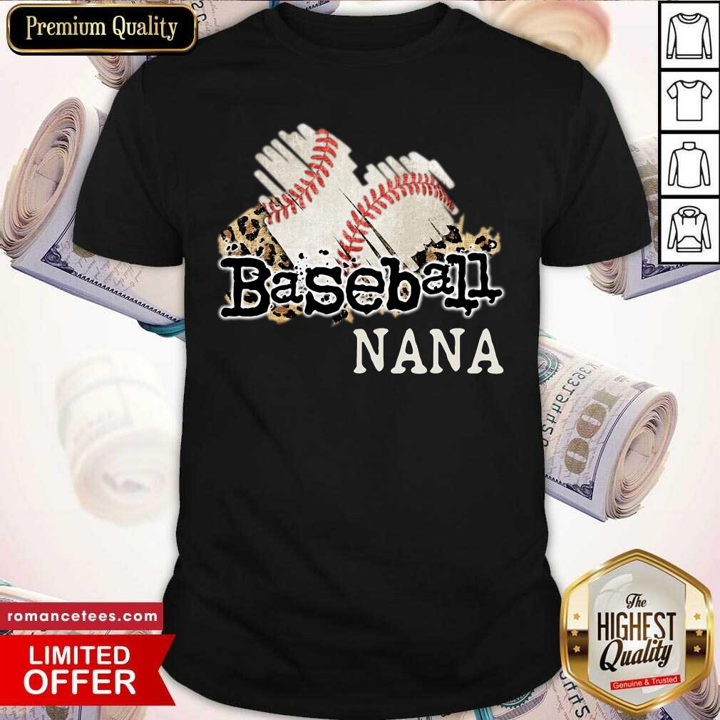 Heart Baseball Nana Shirt