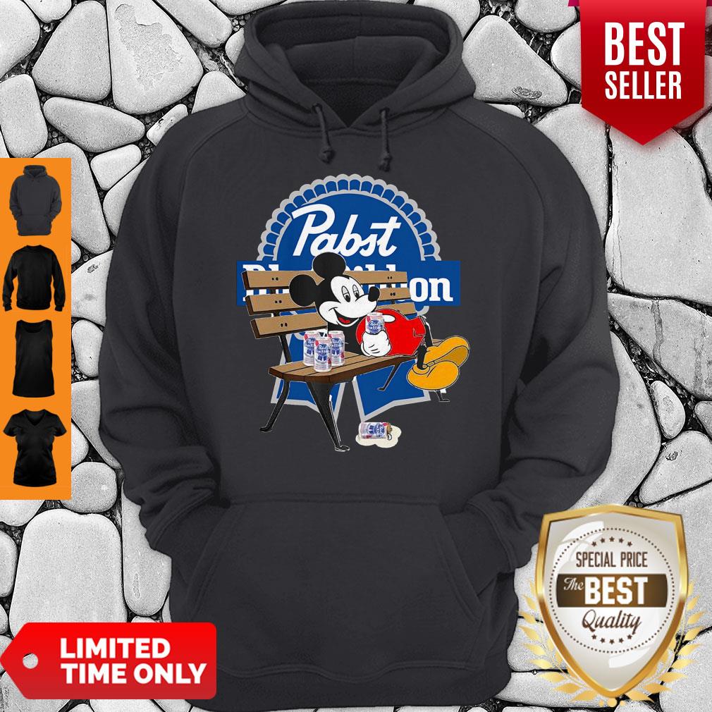 Top Mickey Mouse Drink Pabst Blue Ribbon Shirt