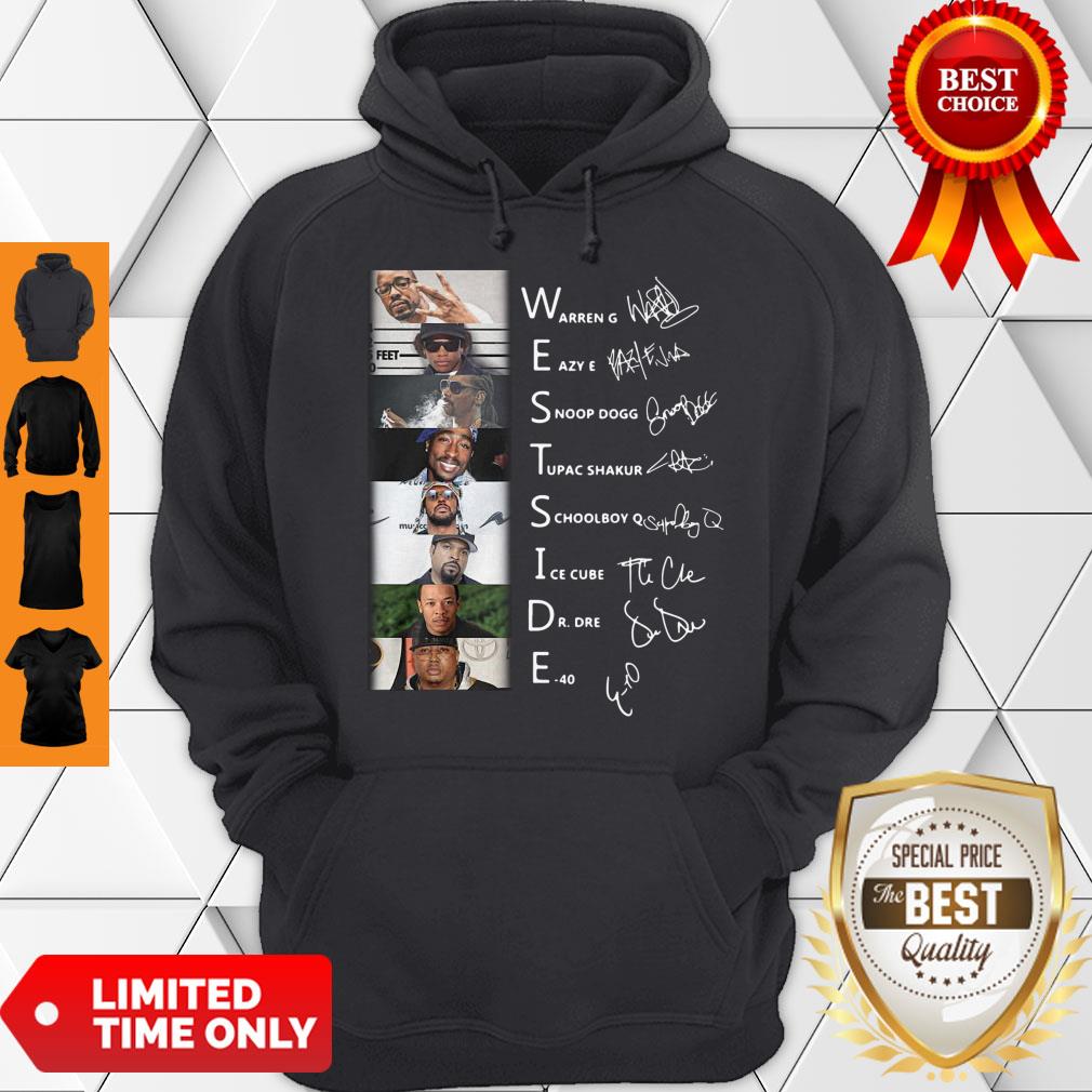 Good West Side Warren G Eazy E Snoop Dog Signatures Shirt