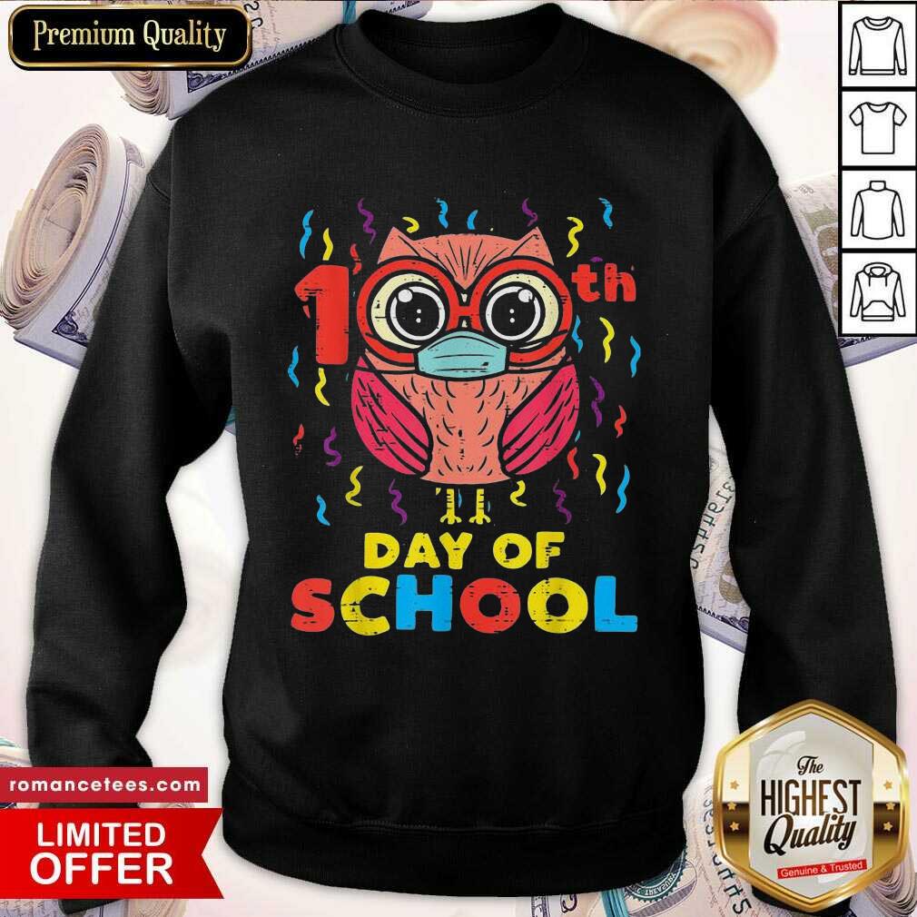 Hot Owl Face Mask 100th Day Of School Shirt