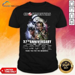 Premium Chestbusters 37th Anniversary 1984 2021 Thank You For The Memories Signatures Shirt
