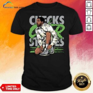 Original Air Jordan 3 Chlorophyll Drake Checks Over Stripes Shirt