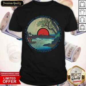 Nice Sobriety Serenity One Day at A Time AA Sober Shirt
