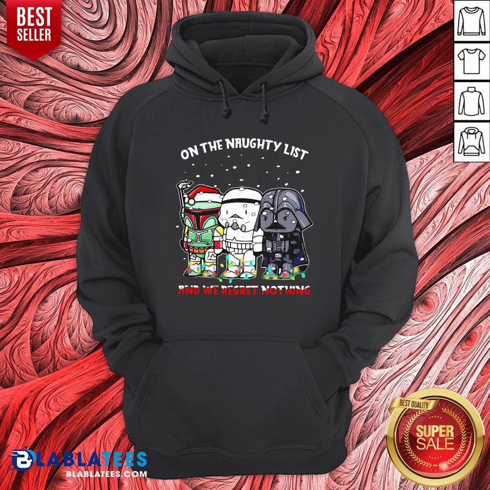 Awesome Star Wars Chibi On The Naughty List And We Regret Nothing Shirt