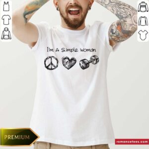 Good I’m A Simple Peace Love Gym Shirt