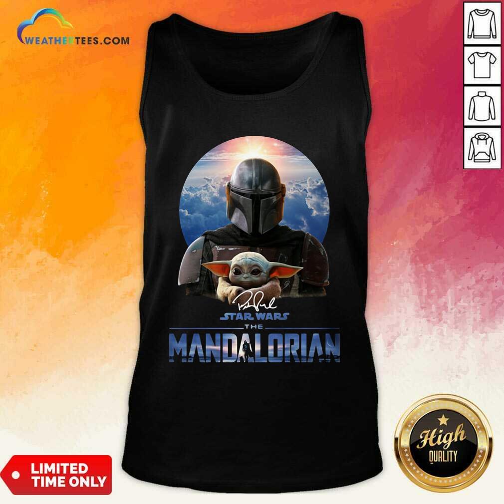 Lovely Star Wars The Mandalorian And Baby Yoda Signature Shirt