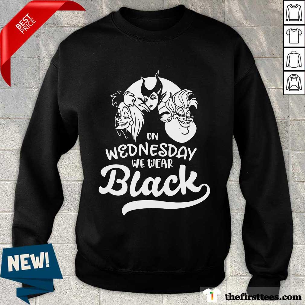 Maleficent On Wednesday We Wear Black Shirt