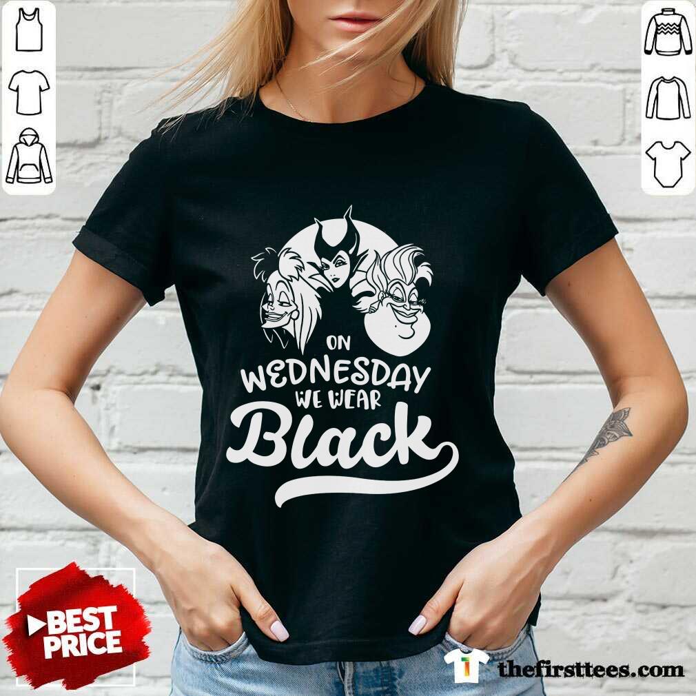 Maleficent On Wednesday We Wear Black Shirt